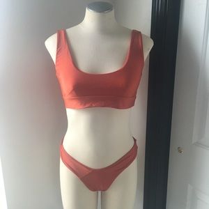 U Neck Bralette Thong Bikini